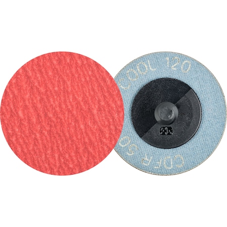 2 COMBIDISC Abrasive Disc - Type CDR - Ceramic Fiber Disc, 120 Grit 100PK